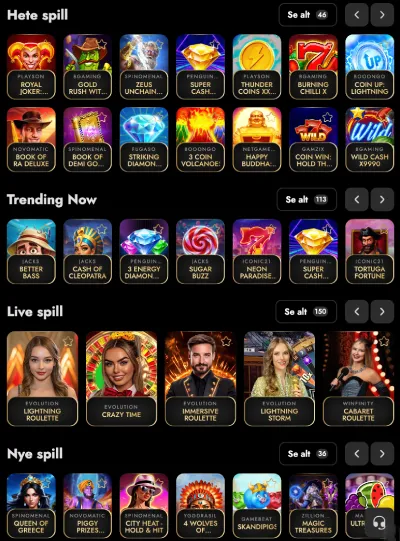 oscarspin casino norge spill