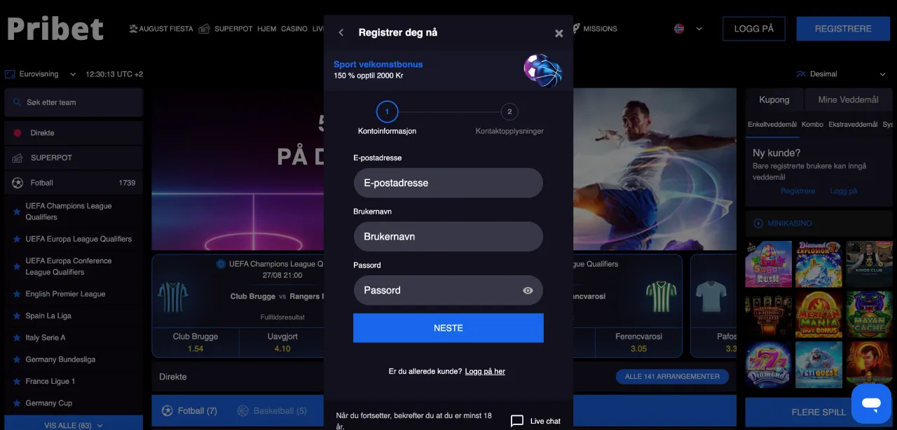 pribet norge registrering pribet norge registrering
