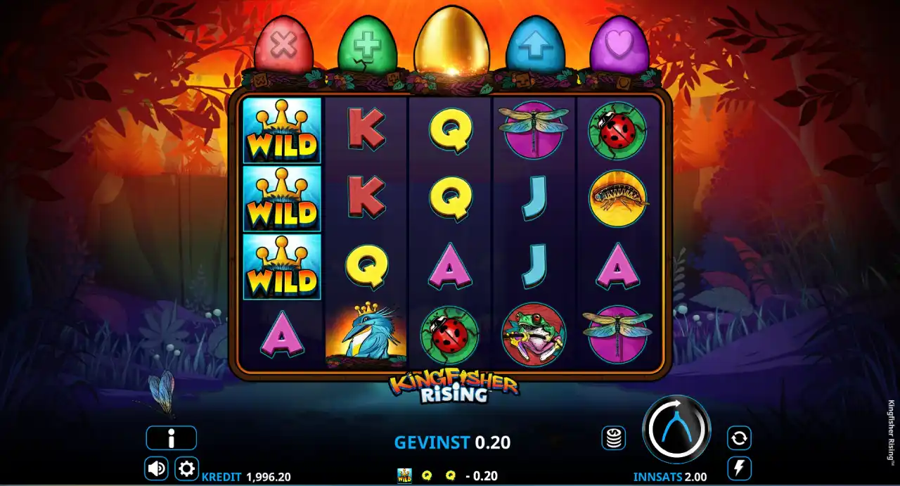 kingfisher rising spilleautomat kingfisher rising spilleautomat