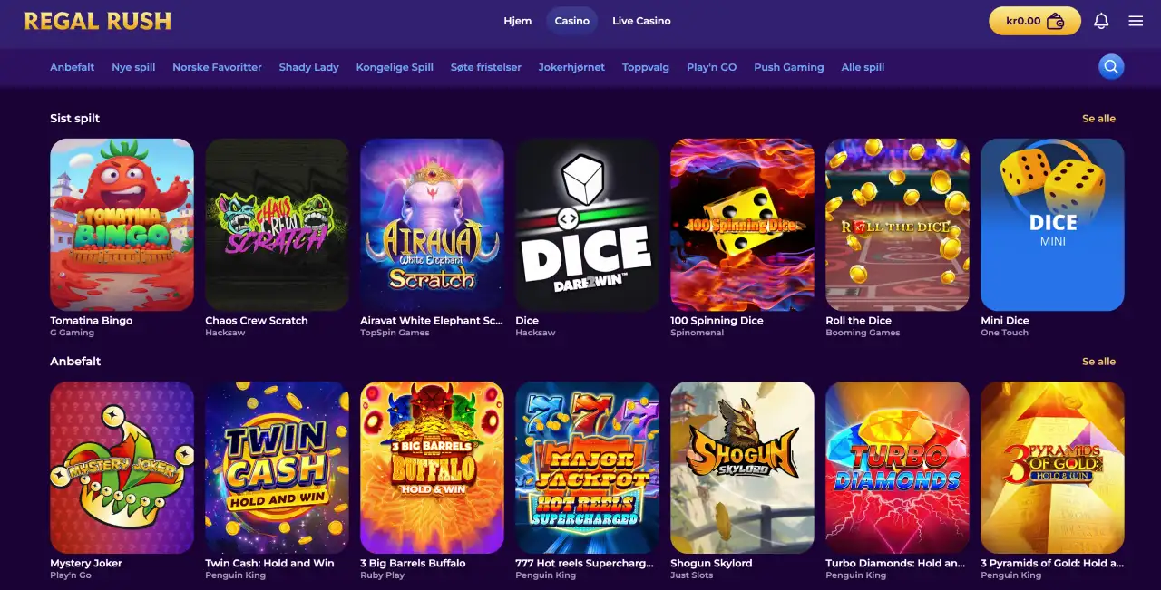 regal rush casino norge spill regal rush casino norge spill