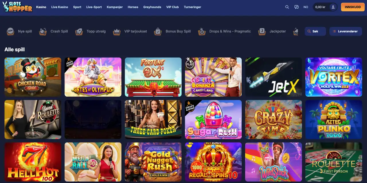 slotshopper casino norge spill