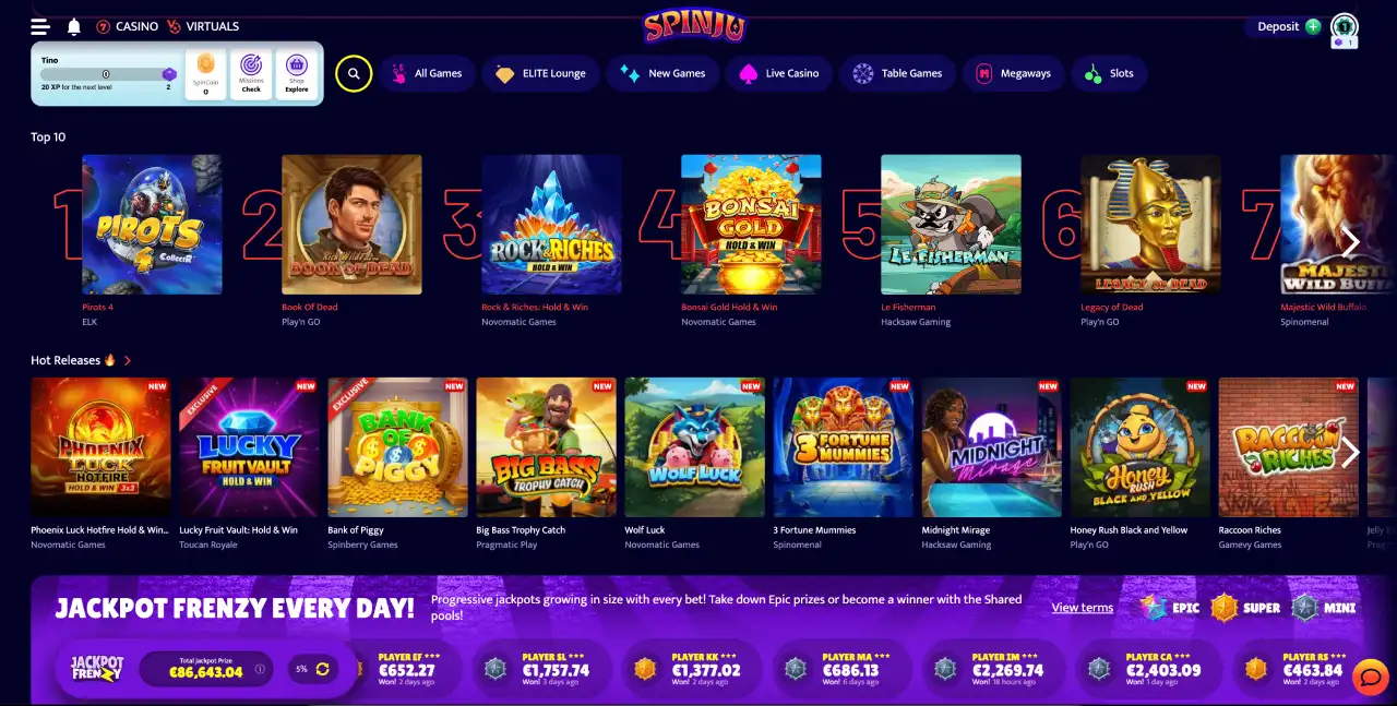 spinju casino norge spill