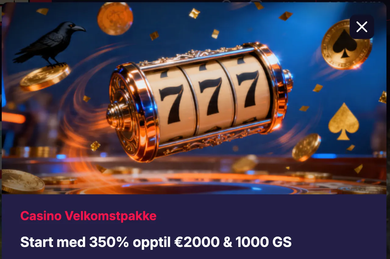 reelraven casino norge bonus