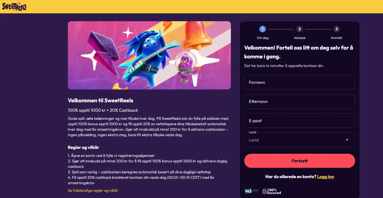 sweetreels casino norge registrere sweetreels casino norge registrere