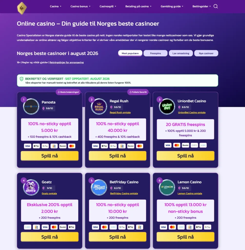 casinospesialisten 2026 casinospesialisten 2026