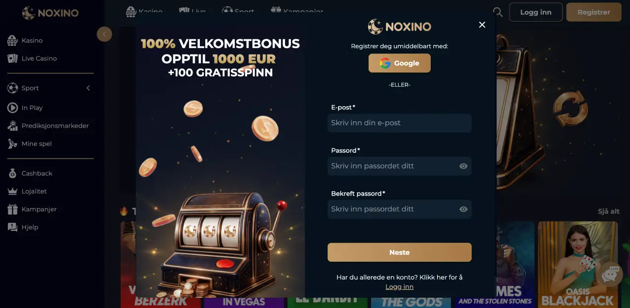 noxino casino norge registrere noxino casino norge registrere