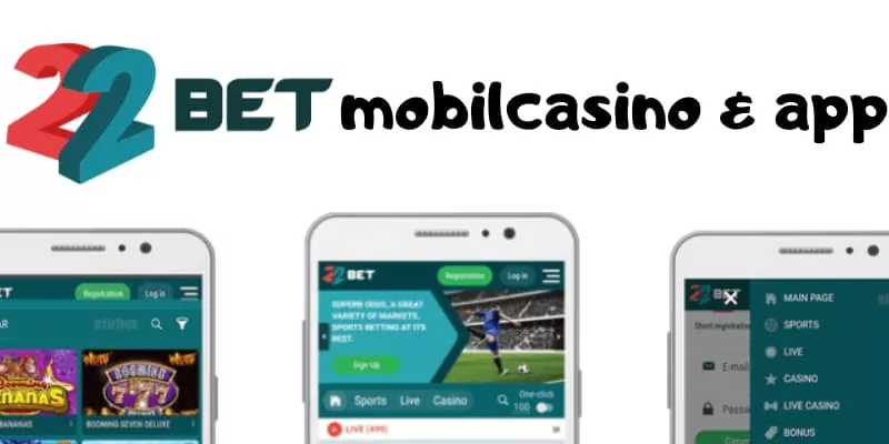 22bet har mobilcasino