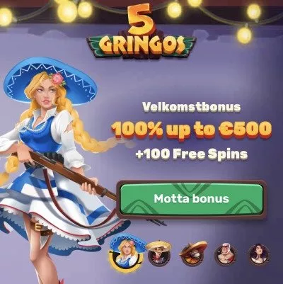 5 gringos velkomstbonus