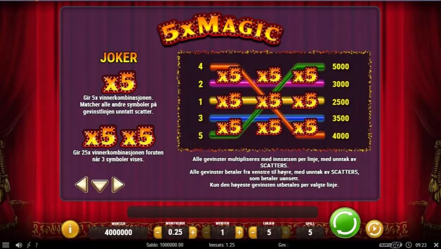 5x magic regler