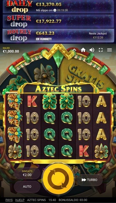 Aztec Spins symboler og animasjoner