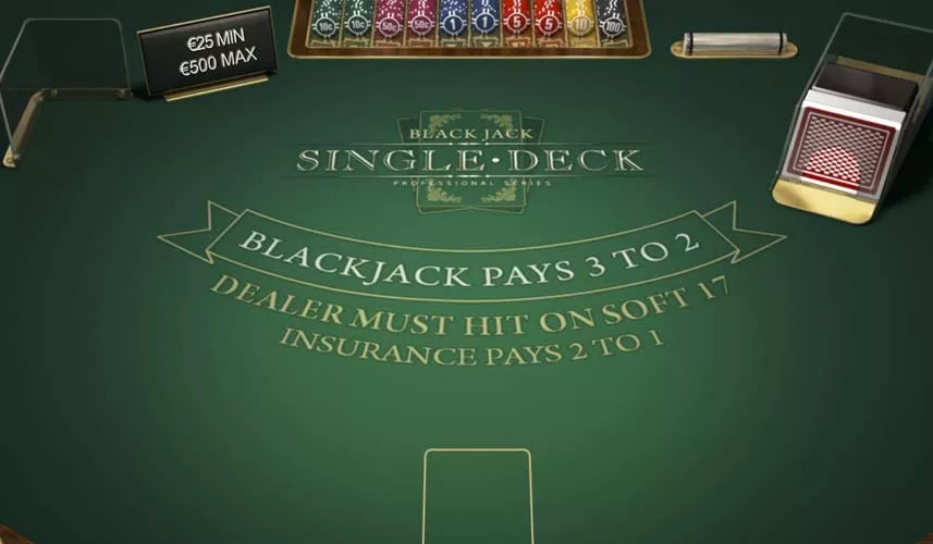 Single Deck Blackjack Pro