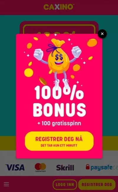 Caxino casino velkomstbonus