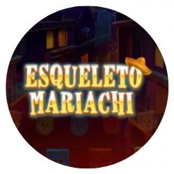 Esqueleto Mariachi- rundt bilde.