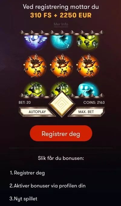 Frank casino velkomstbonus