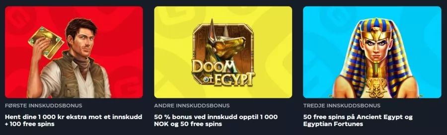 GSlot Casino velkomstbonus