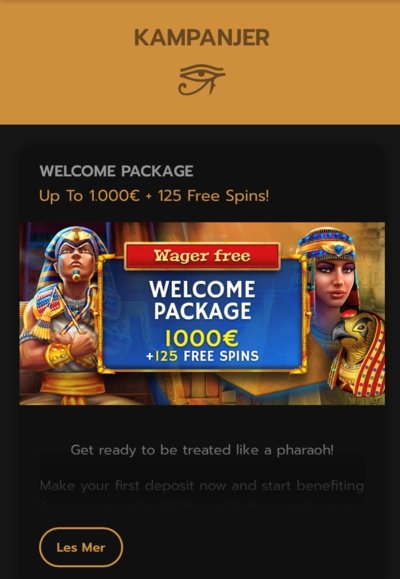 Horus Casino velkomstbonus