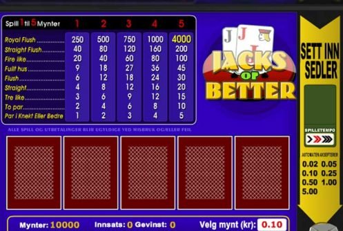Jacks or Better Betsoft