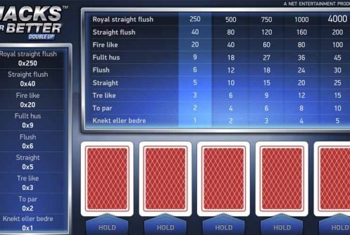 Jacks or Better videopoker