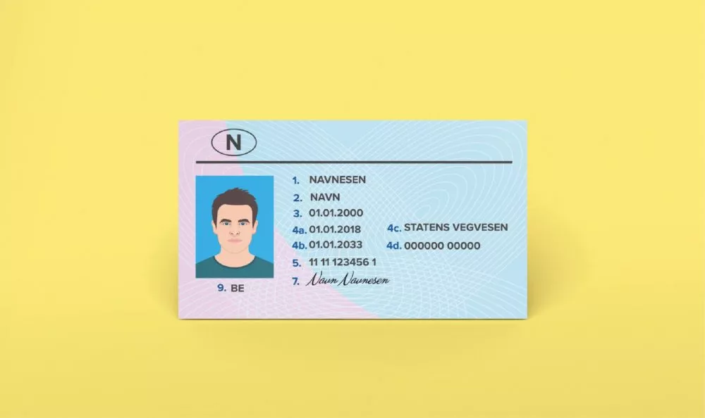 KYC eksempel ID-kort