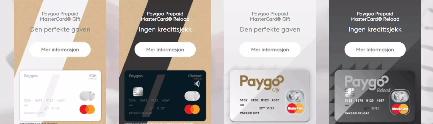 Paygoo Casino Norge kort