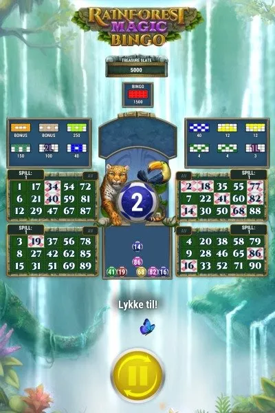 Rainforest magic bingo screenshot 2