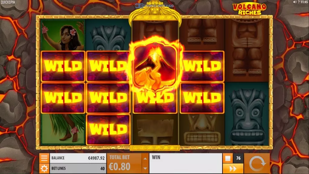 Wild-symbolet i Volcano Riches gir store premier.