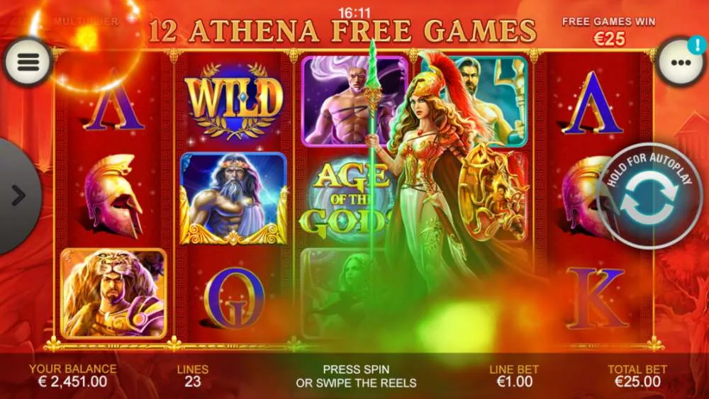 age of the gods freespins