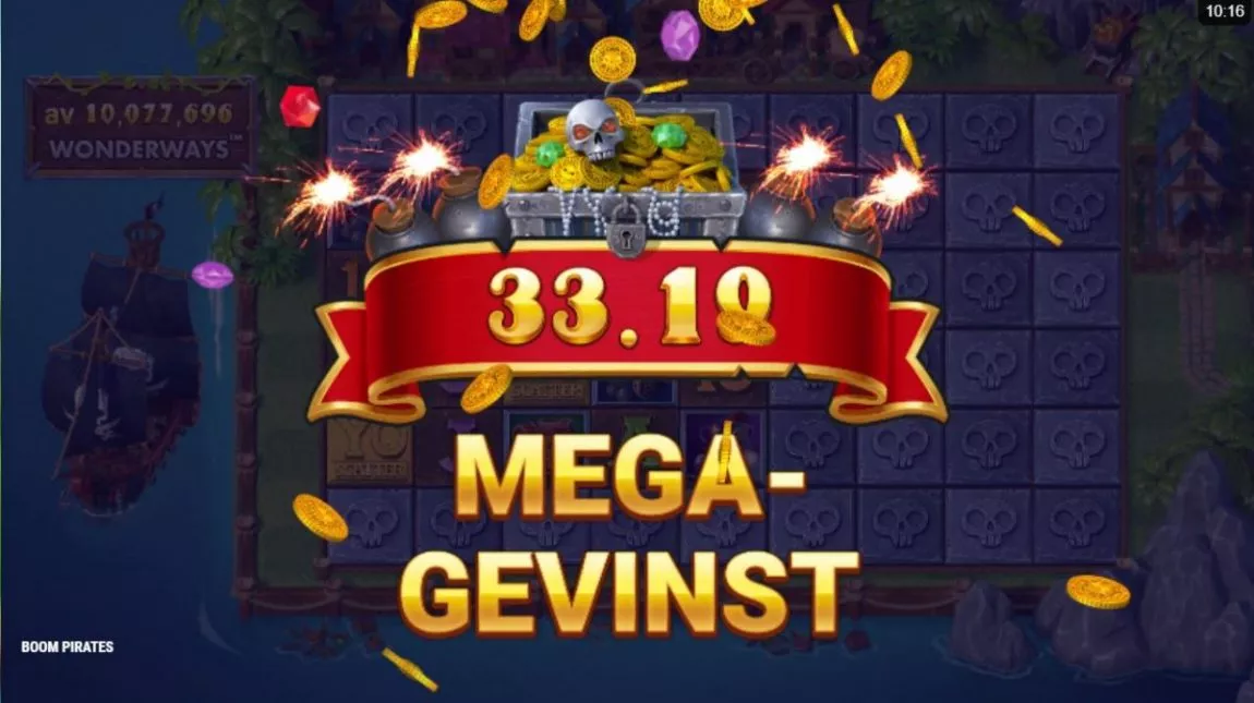 boom pirates - mega gevinst