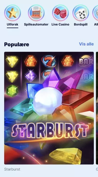 casino fredag ​​spillutvalg