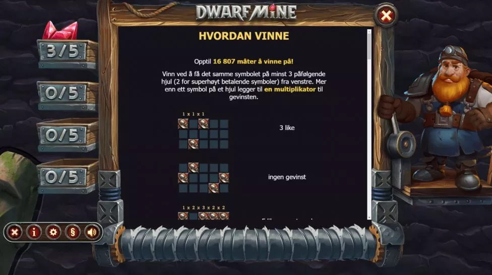 dwarf mine - hvordan vinne