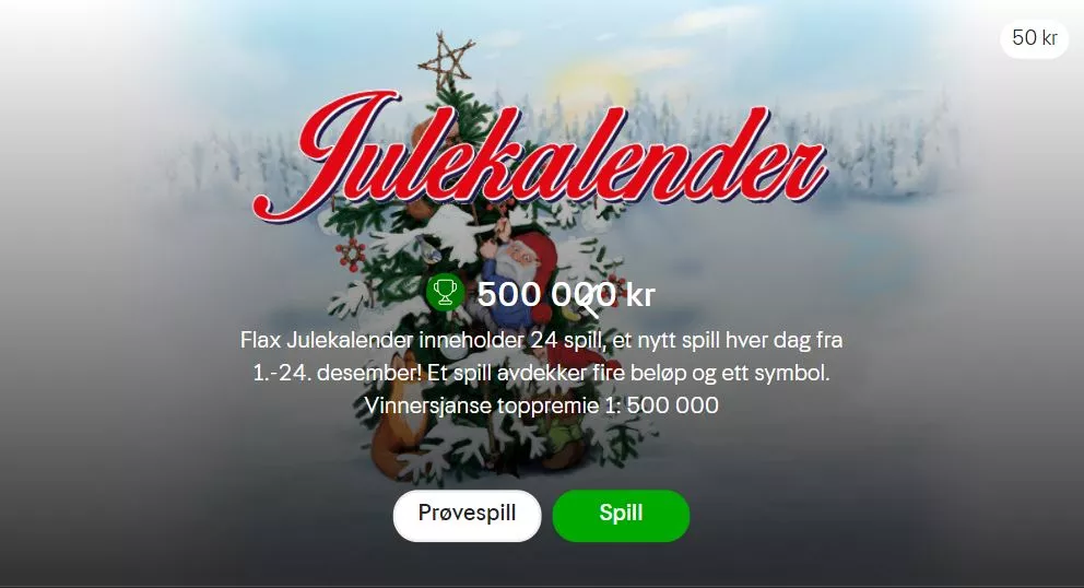 Julekalender casino