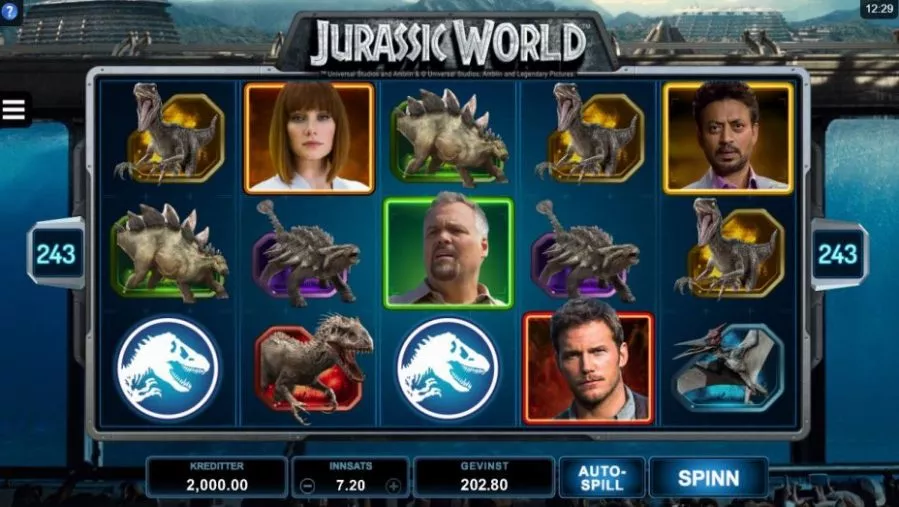 jurassic world . spillet