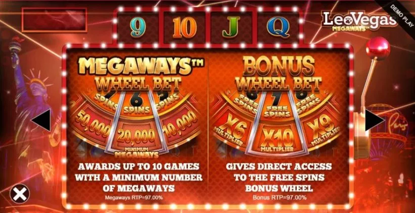 leovegas megaways wheel