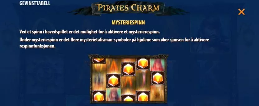 pirates charm - mystery spinn