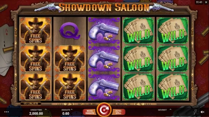 showdown saloon spill