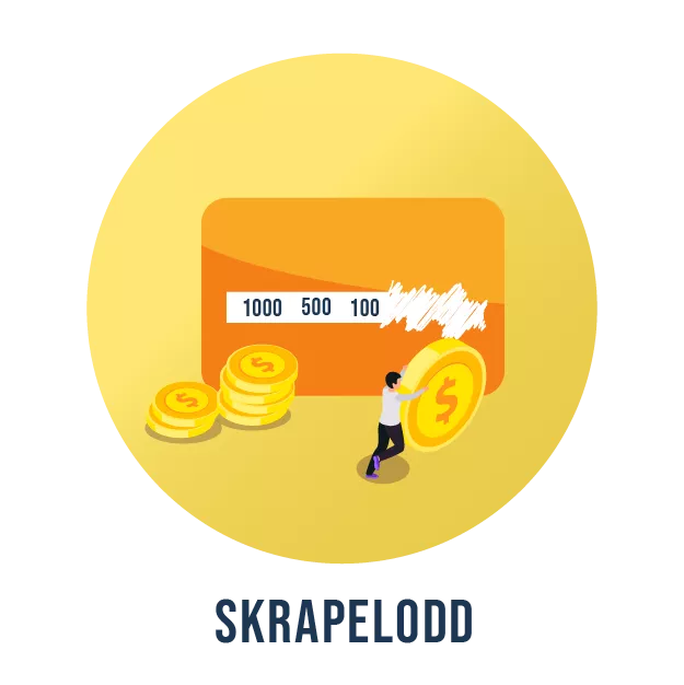 skrapelodd ikon