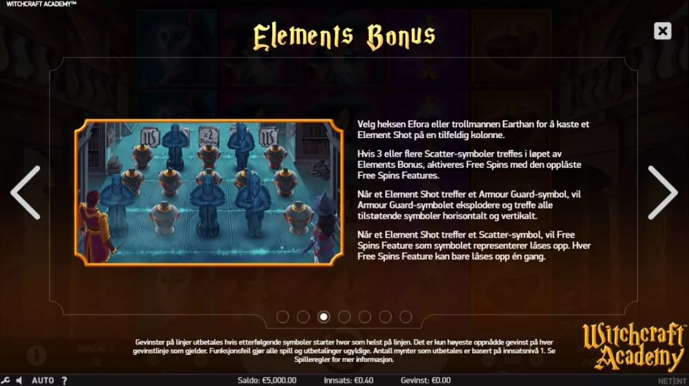 witchcraft acadamy - elements bonus